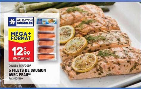 Promo Filets De Saumon Avec Peau Golden Seafood Chez Aldi Icatalogue Fr