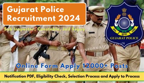 Gujarat Police Recruitment Out Online Form For Posts