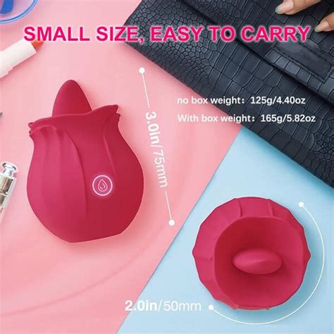 Rose Vagina Sucking Vibrator For Women Oral Tongue Licking Nipple Sucker Clitoris Stimulation