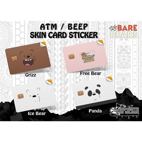 Webarebears Skin Card Sticker Vinyl Debit Atm Beep Card Sticker Skin