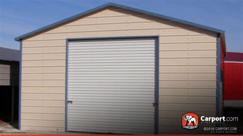 Metal Garage Boxed Eave Roof 20' x 20' | Shop Buildings Online!