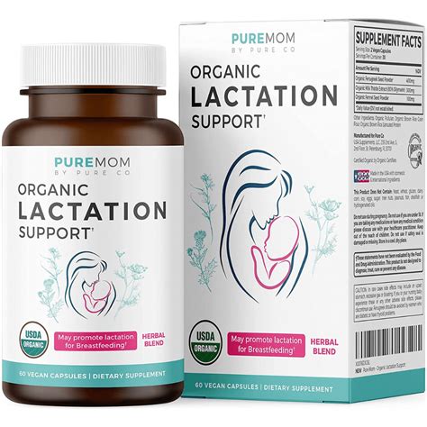 USDA Organic Lactation Supplement Increase Milk Supply With Herbal