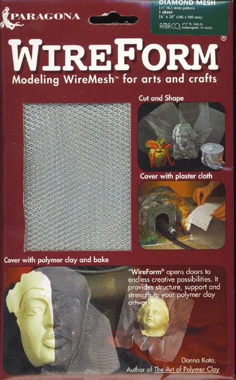 Wireform Modeling Wire Mesh Arts Crafts Polymer Clay 1 Sheet