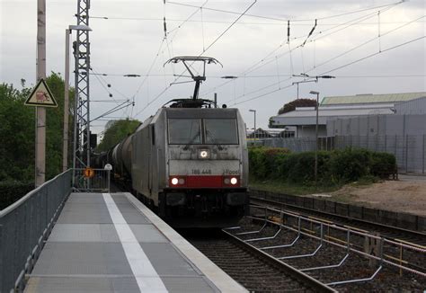 186 448 7 Von Lineas Railpool Kommt Als Umleiter Mit Einem Gemischten