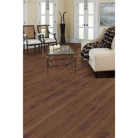 Allen Roth Adeline Hickory 803 In W X 4763 In L Smooth Wood Plank Laminate Flooring In The