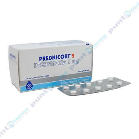 Prednicort Prednisona 5 Mg Caja Con 100 Comprimidos Punto Farma