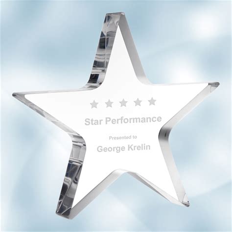 Acrylic Star Award Impact Promos By Romo Creations Llc