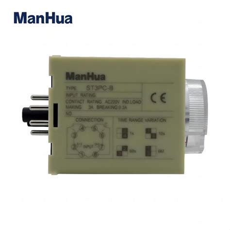 ST3PC-B Time Delay 1 Switch Instantaneous 1 Switch AC220V 3A Timer ...