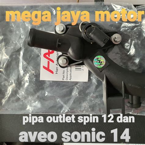 Jual Pipa Outlet Water Pump Chevrolet Spin 1 2 Aveo Sonic KOREA Kode