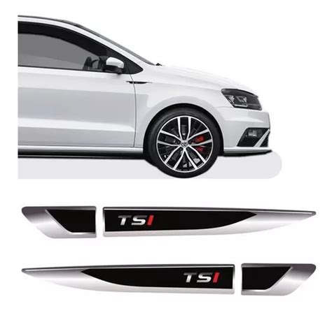 Aplique Lateral Tsi Polo Virtus Jetta Golf Up Vw Resinado