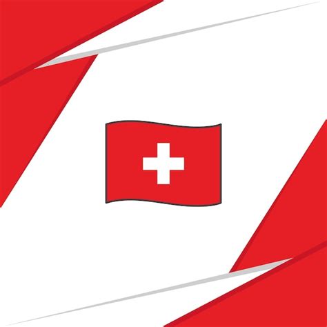 Premium Vector Switzerland Flag Abstract Background Design Template