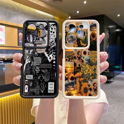 For Infinix Hot I Pro Play Note Smart Graffiti Sun Flower Full Protective Case Anti