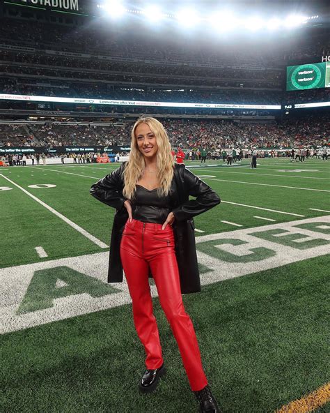 Brittany Mahomes Dons Red Latex Jumpsuit At The 2024 Super Bowl Us Weekly