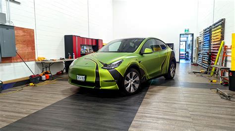 Tesla Model Y Gloss Silver Concept Wraps