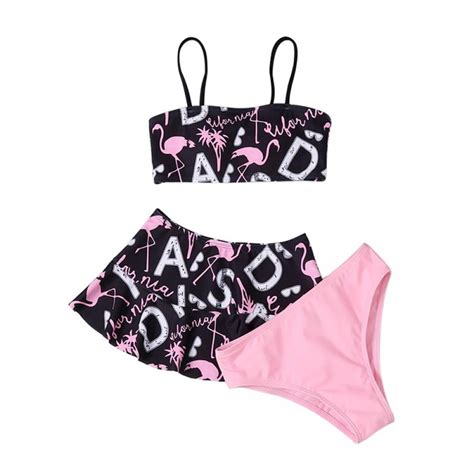 Bullpiano Girl S Piece Swimsuits Printed Rashguard Swimsuit Set Bikini Bathing Suit Walmart