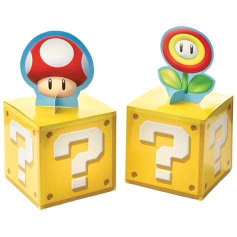 Super Mario Bros Birthday Paper Table Centerpieces Party Supplies