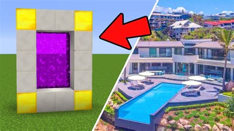 How To Make A Portal To The 24m Hillside Mansion Dimension In Mcpe