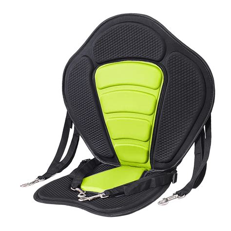 Kayak Padded Seat Canoe Seat with Back Support Cushioned Fishing Seat ...