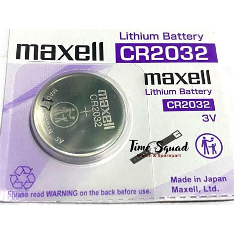 Jual BATERAI MAXELL CR2032 BATERAI MAXELL 2032 3V LEMBARAN MURAH ...