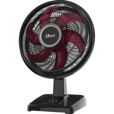 Ventilador Oster Power Fresh 2 Em 1 220V 40cm Preto Vermelho