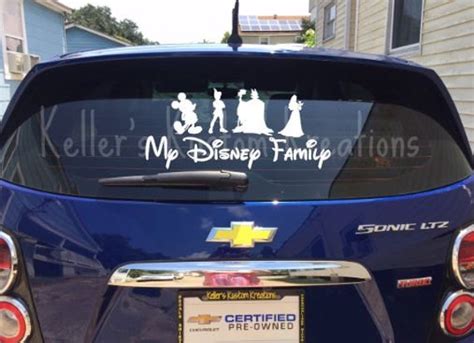 Disney Family Car Decal Sticker Choose your Characters