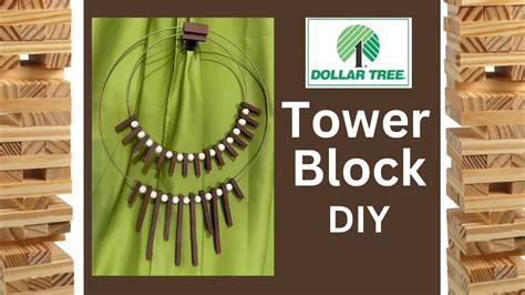 How To Make A Wall Art Using Tumbling Tower Blocks Dollar Tree Craft