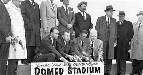 1962 Groundbreaking Ceremony Of The Houston Astrodome Done With Six