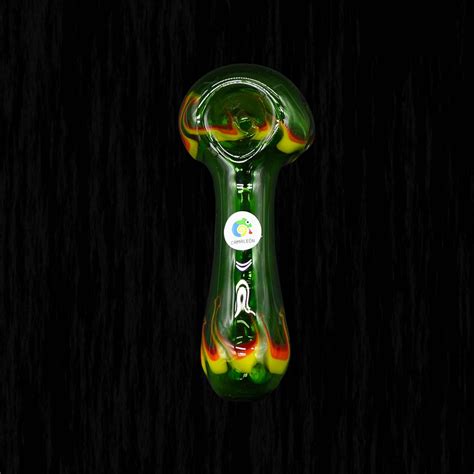 Fire Glass Pipe Handcrafted By Chameleon Glass