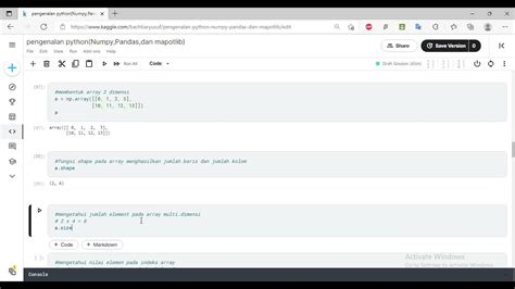 Pengenalan Library Numpy Pandas Dan Matplotlib Dengan Kaggle Youtube