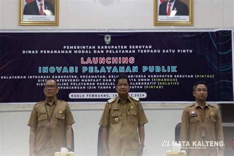 Pj Bupati Seruyan Launching Inovasi Pelayanan Publik