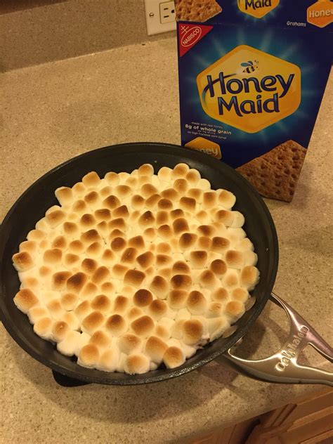 Smores Dip Chocolate And Marshmallows In A Pan Set The Oven To 450