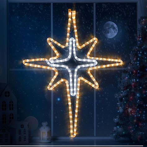 Christmas Star Of Bethlehem Led Star Hanging Lights Nativity Holy