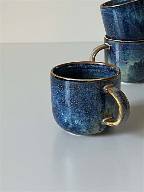 Tasse Rustic Blue 300ml Chef Ceramics Blau Mit Henkel Von HKliving