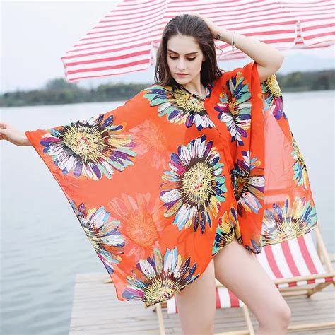 2017 Beach Scarf Kaftan Beach Sarongs Sexy Cover Up Chiffon Bikini Swimwear Shawl Tunic Swimsuit