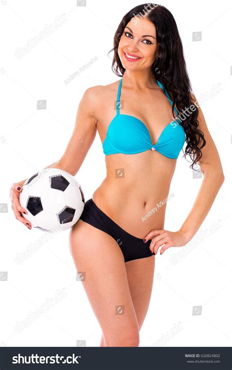 Girl Soccer Ball Bikini Images Stock Photos Vectors Shutterstock