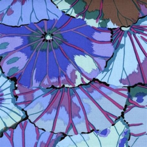 Kaffe Fassett Classics Blue Lotus Leaf Fabric By Kaffe Fassett Free Spirit Fabrics My