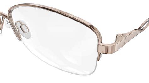 Comfit Womens Glasses Annmarie Rose Gold Rectangle Metal Stainless