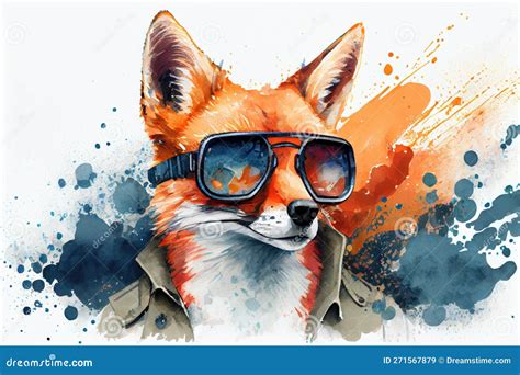 Fox Sunglasses Stock Illustrations 583 Fox Sunglasses Stock