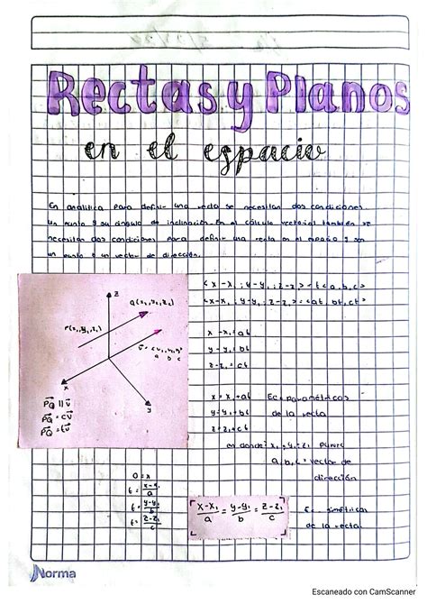 Solution Rectas Y Planos En El Espacio Studypool