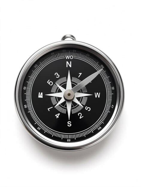 Premium Photo Compass Isolated On White Background Shape Black Circle