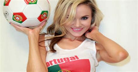 HOT PICS Babe Paula Labaredas Shows Her Support For Portugal At Euro Daily Star