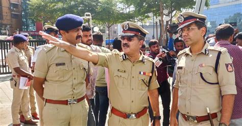 Bengaluru Police Chief Inspects Security Arrangements On Mg Road