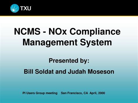 Ppt Ncms Nox Compliance Management System Powerpoint Presentation