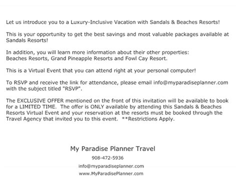 We Re Hosting A Virtual Sandals Event My Paradise Planner Travel Blog