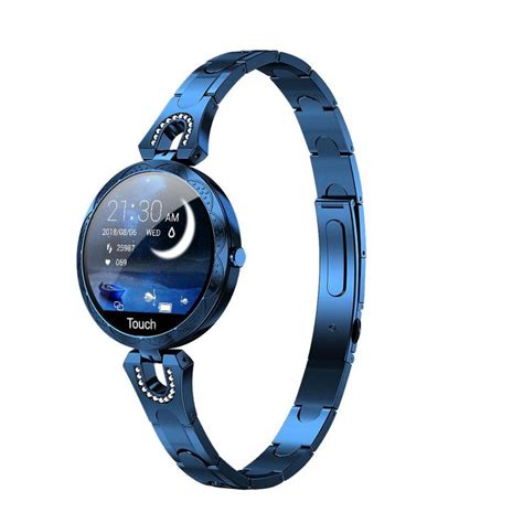 Ladies Smartwatch Elegant Timepiece Blue Resolución De Pantalla