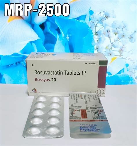 Rosuvastatin 20mg Tablets At Rs 2500box Rosuvastatin Capsules In