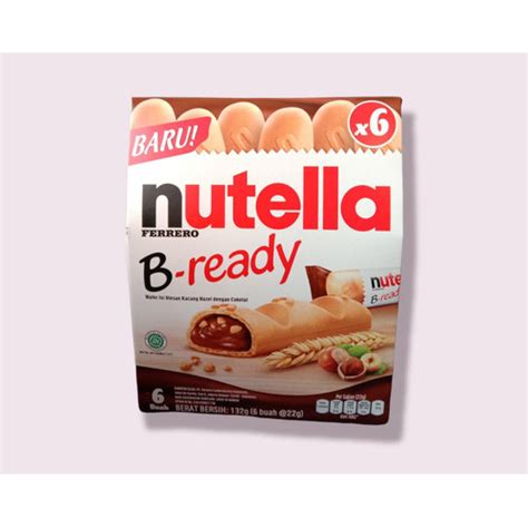 Jual NUTELLA FERRERO B READY 132 GR WAFER ISI OLESAN KACANG HAZEL