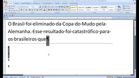 Curso De Word Remover Retirar Eliminar Linha Surge Depois Digitar