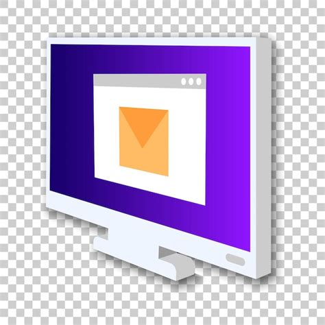 Premium Vector Monitor Screen Vector Icon In Isometric Style Digital