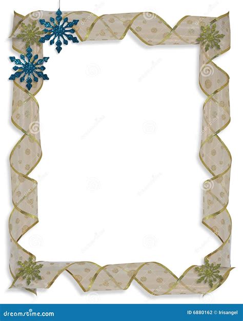 Christmas Snowflakes Border Stock Photography - Image: 6880162